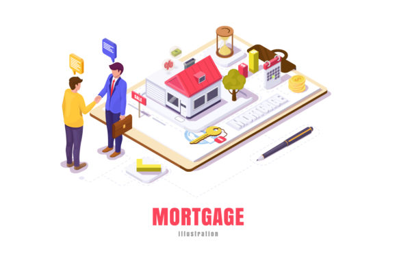 Download Mortgage in Isometric Vector - Vector Collection