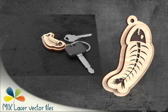 Download Classic Fishbone Key Fob – Laser Cut - Classic Collection