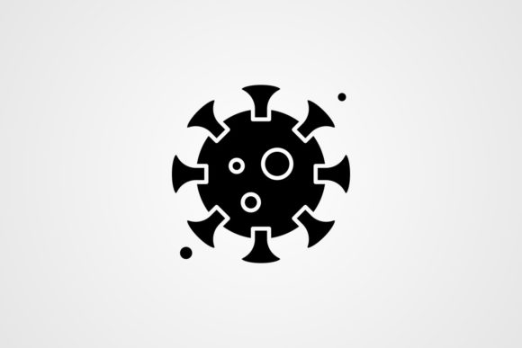 Download Vector Coronavirus Glyph Icon - Vector Collection