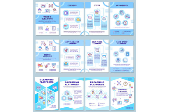Download Elearning Platforms Brochure Templates - Templates Collection