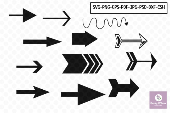 Download Arrow Shapes and Templates Set Three - Templates Collection