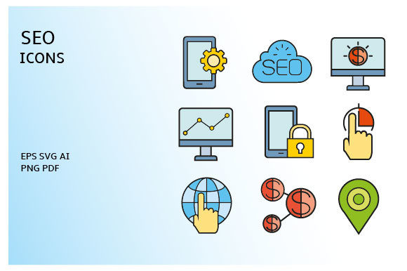 Download Web SEO Icons Vector Set - Vector Collection