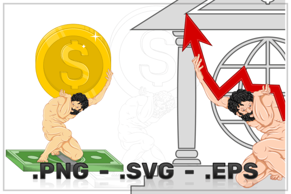 Download Vector Design Atlas Holding the Economy - Vector Collection