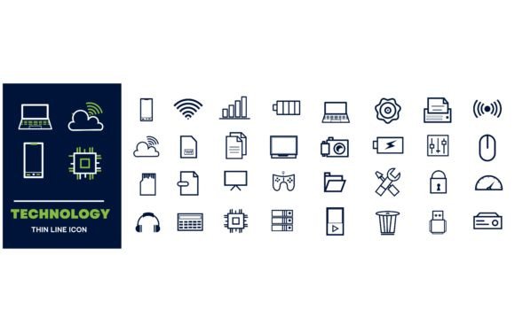 Download Technology Data Analytics Icon Set - Data Collection