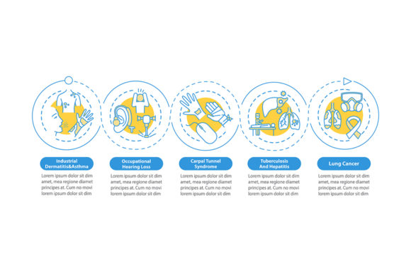 Download Occupational Sickness Vector Infographic - Vector Collection