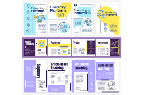 Download Elearning Platforms Brochure Templates - Templates Collection